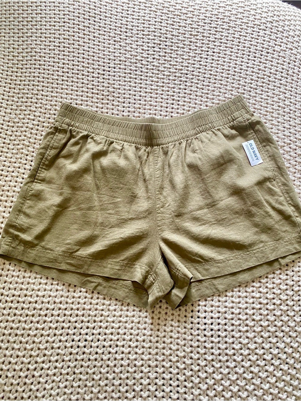 NWT Old Navy Linen-Blend Pull-On Shorts 3.5-Inch Inseam Size XL